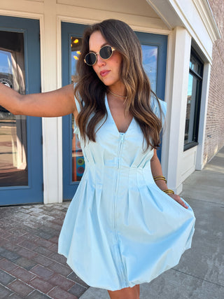 Steve Madden | Gale Bubble Dress Blue