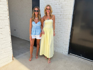HYFVE | Medina Strapless Dress Yellow
