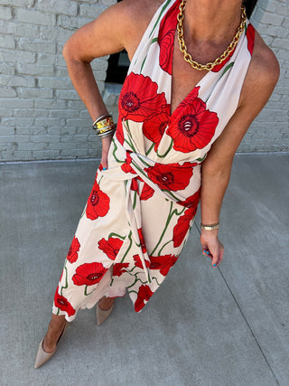 Adelyn Rae | Rosalyn Abstract Rose Dress