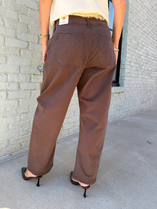 Sophie Barrel Pant Umber