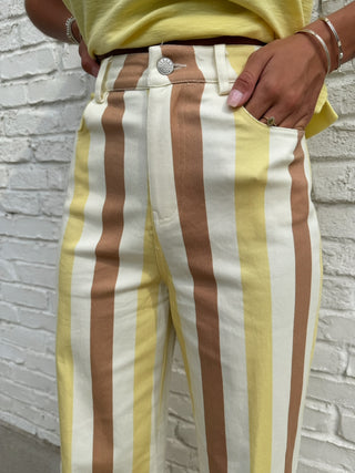 ENTRO | Sorbet Stripe Pants
