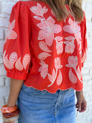THML | Bryn Embroidered Top