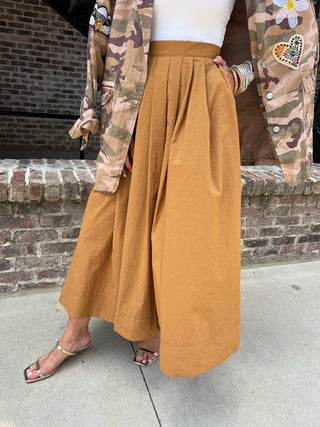 Marigold Chic High-Waisted Skirt