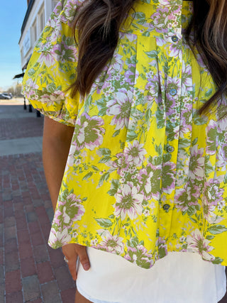 Sunset Tulips Blouse