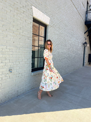 THML | Cottage Garden Midi Dress