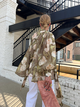 Evermore Abstract Floral Blouse