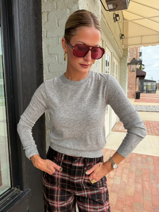 Olivaceous | Georgia Sweater Heather Grey