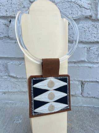 Orijinal | Acrylic Trim Pendant Necklace Black Diamond