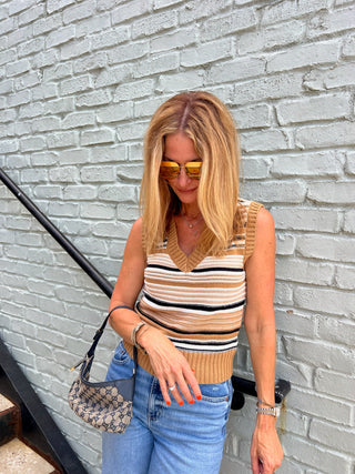 NEEDii | Desert Stripe Sweater Vest
