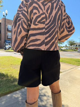 Jordyn Denim Shorts Black