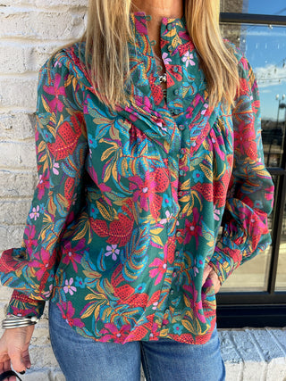 Angela Yoke Collar Blouse