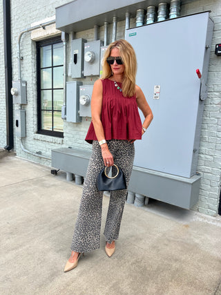 TCEC| The Clarissa Top Burgundy