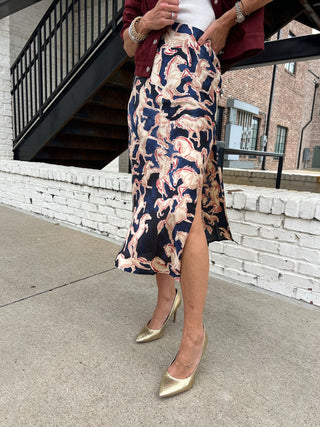 Dress Forum | Riverbend Pull On Skirt Western Navy