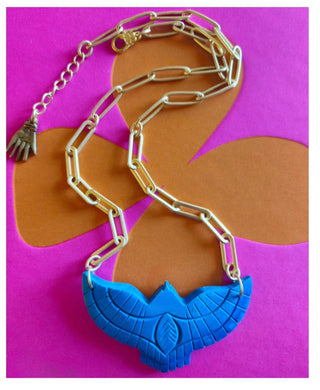 Amulet Brave Design |  Large Stone Thunderbird Necklace
