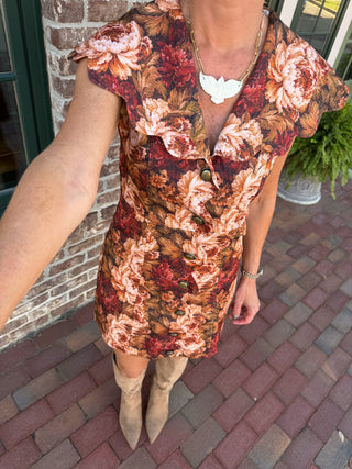 Brittany Floral Mini Dress Multi