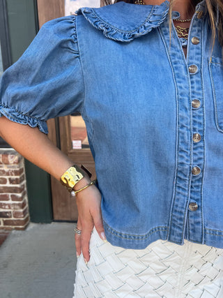 Wendy Denim Top