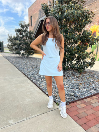 Sadie & Sage | Victory Sporty Skirt Blue