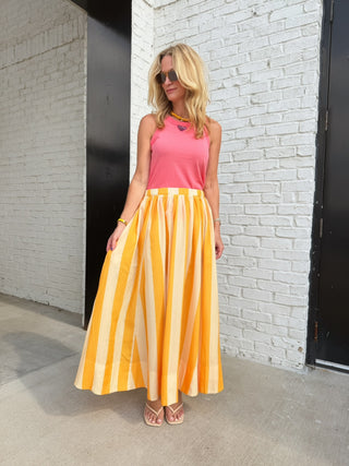 GLAM | Honeysuckle Maxi Skirt Yellow