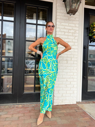 Lotus Halter Maxi