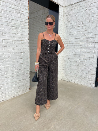 TCEC | Lia Sweetheart Jumpsuit Black