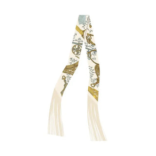 Gemelli | Frilly Scarf with Fringe - L