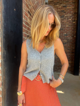 Z Supply | Bryce Sweater Vest Medium Heather Grey