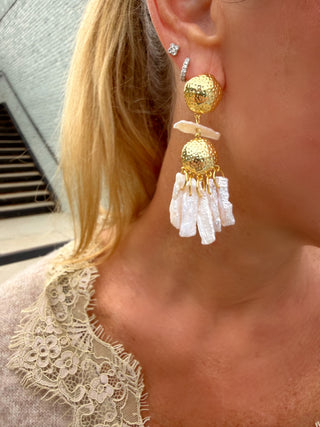 Tillie Pearl Statement Earrings