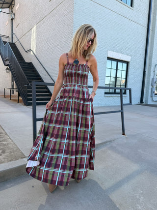 Harvest Jubilee Midi Dress Rust