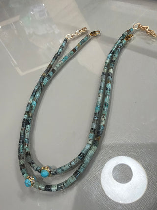 AMULET | Layering Beads + Turquoise Spacer