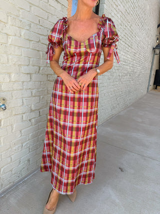 Tiffany Plaid Dress Multi