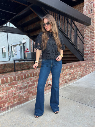 Z Supply | Midnight Embroidered Top