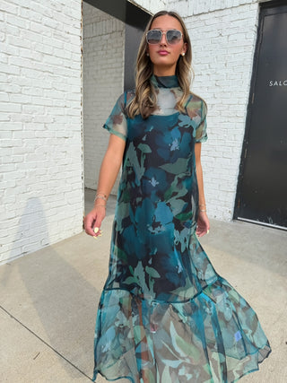 The Moonlit Garden Dress Green