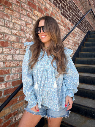 OLIVACEOUS | Logan Floral Blouse