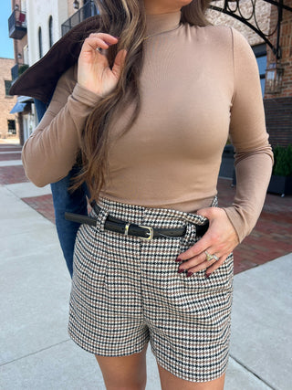Sage The Label | Mabel Mock Neck Top Taupe