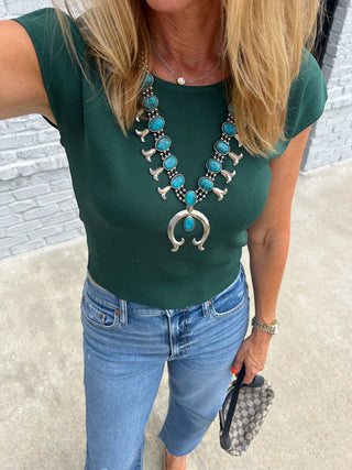 The Hallie Tee Hunter Green