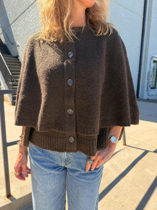 Winslet Knit Capelet Espresso