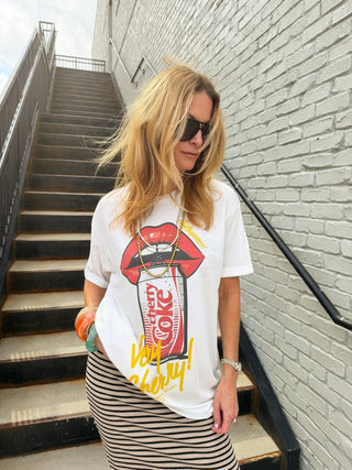 TLR | Cherry Coke Lips Oversized Tee