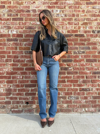 Rebel Mid Rise Slim Straight Surge