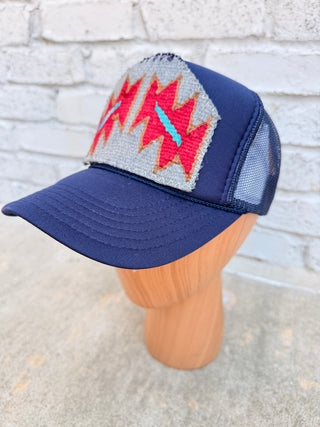 ORIJINAL | KILIM Trucker Hat | Navy 3