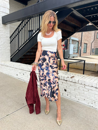 Dress Forum | Gena Light Knit Square Top Ivory