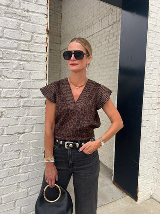 THML | Wild Side Flutter Top