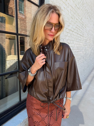 Remi Leather Jacket Chocolate