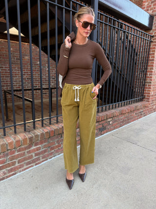 Abbey Long Sleeve Top Brown