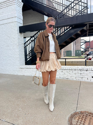 Steve Madden | Mackey Chestnut Suede Jacket