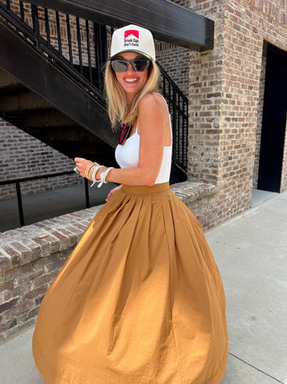 Marigold Chic High-Waisted Skirt