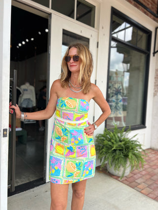 SADIE AND SAGE| MIMOSA TUBE MINI DRESS