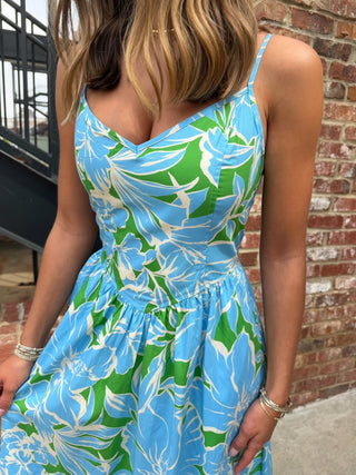 OLIVACEOUS | Leona Floral Dress