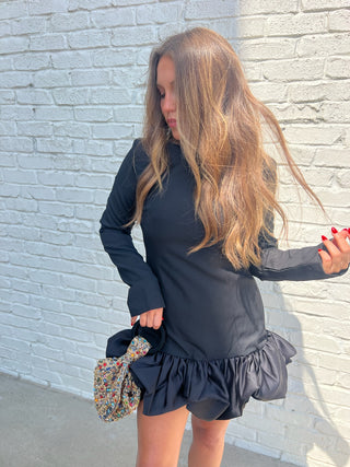 The Meredith Dress Cocktail Dress Black