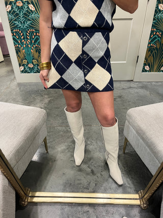 Le Lis | Merin Knit Sweater Set Navy-Multi