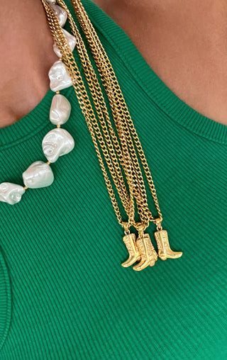 COWGIRL BOOT NECKLACE